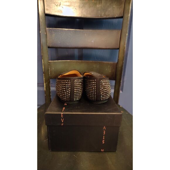 Steven by Steve Madden Silver Studded Women's Loafers Size 9 - Picture 5 of 11